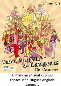 Concert de Printemps Union Musicale de Langeais. Le dimanche 24 avril 2016 à langeais. Indre-et-loire.  16H00